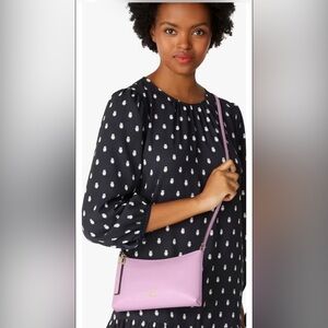 NWT-kate spade Lavender Leather Crossbody Bag